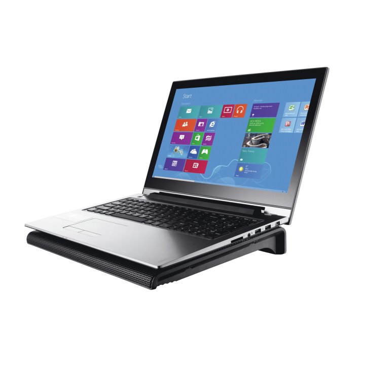 Soporte Universal Trust Para Portatiles Con 2 Ventiladores Y Leds Azul Hasta 17.3" 20104