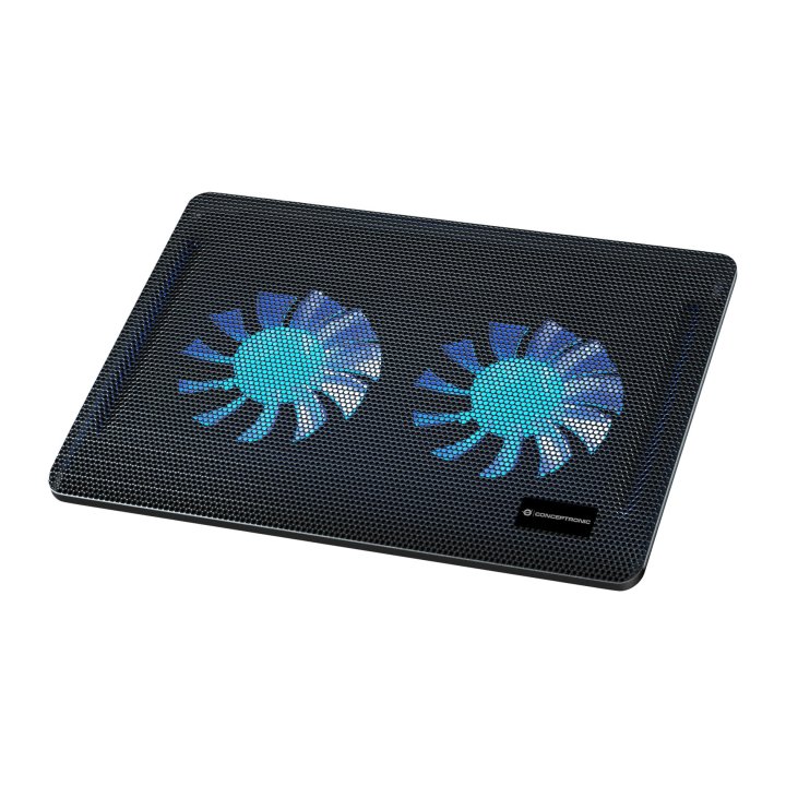 Base De Refrigeracion Para Portatiles Conceptronic 2 Ventiladores 125mm Hasta 15.6"