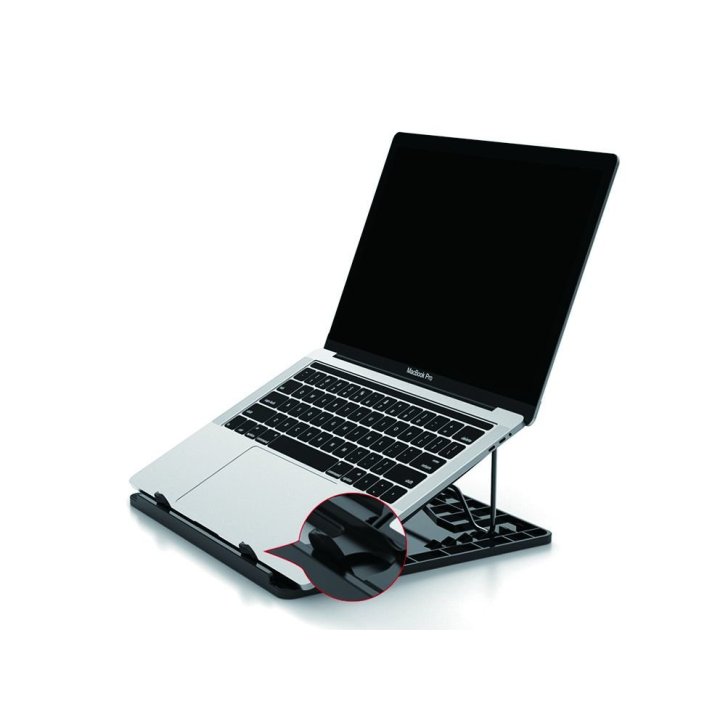 Base Refrigeracion Ergonomica De Aluminio Para Portatiles Conceptronic Color Negro