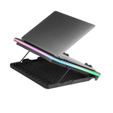 Base De Refrigeracion Para Portatiles Mars Gaming Mnbc6 Con Soporte Adicional De Movil tablet Para Portatil Hasta 19" Ilumina 2