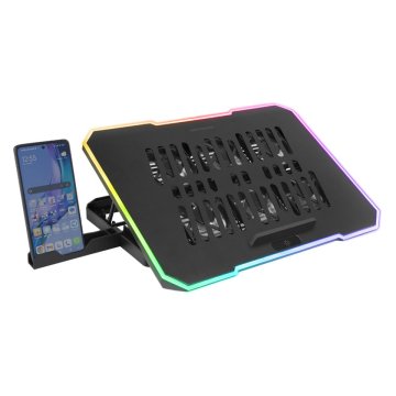 Base De Refrigeracion Para Portatiles Mars Gaming Mnbc7 6 Ventiladres Stand Con 6posiciones Soporte Smartphone