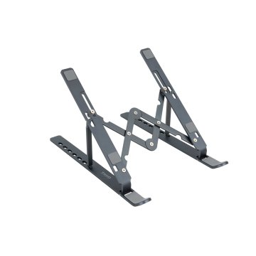 Soporte Elevador Para Portatil Tooq Tqlrs0033-al Gris Ultra-plegable Max 5kg 7 Niveles De Altura Max 11-15"