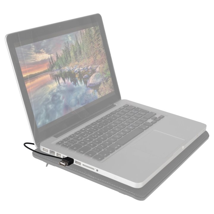 Base De Refrigeracion Para Portatiles Ngs Jet Stand Hasta 15.6" 2 Ventiladores Iluminacion Led 1xusb