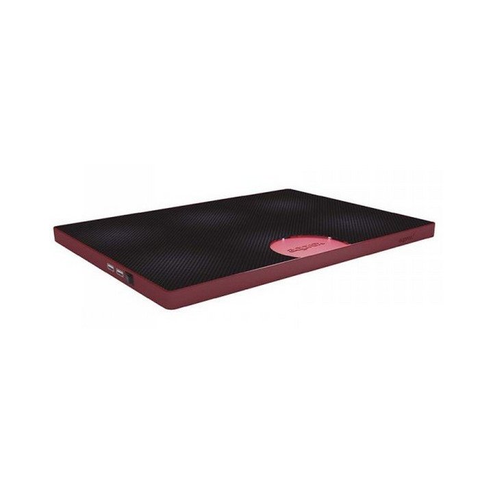 Base Refrigeradora Approx Con Leds - 2 Ventiladores - Puertos Usb E Interruptor On off Color Rojo - Oferta_moving