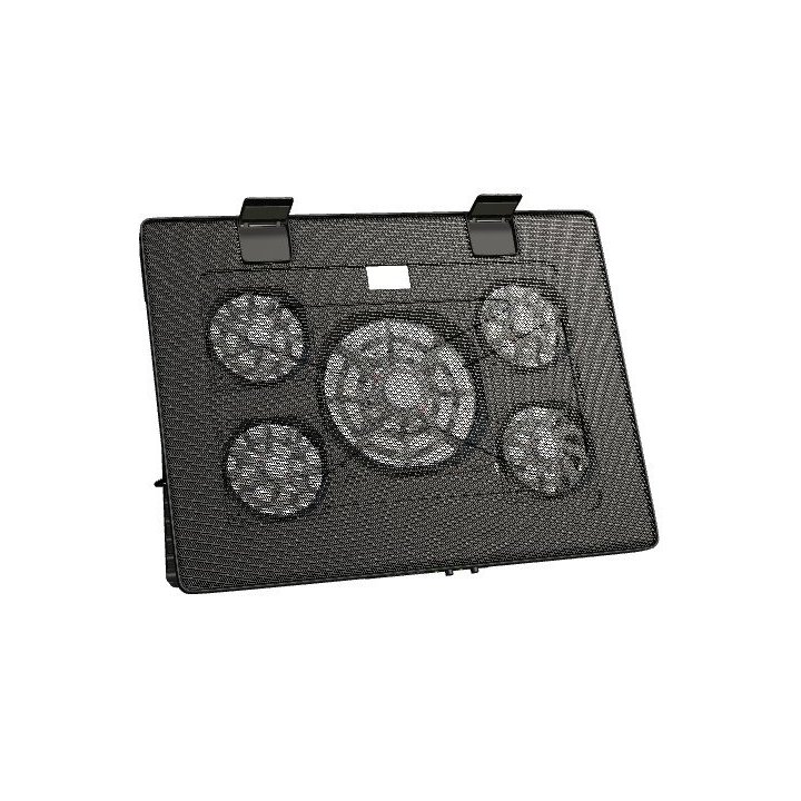 Base De Refrigeracion Para Portatiles Mars Gaming Mnbc2 5 Ventiladores Ultra Silenciosos Hasta 17.3"