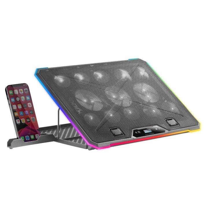 Base De Refrigeracion Para Portatiles Mars Gaming Mnbc13 Con Soporte De Movil tablet 13xfans 