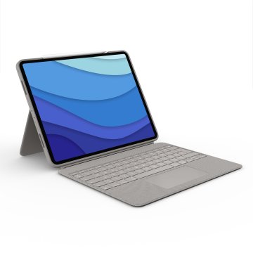 Teclado Bluetooth Funda Logitech Combo Pro Ipad Pro 12.9pulgadas ( 5 & 6 Generacion ) Color Arena P n  920-009219 2