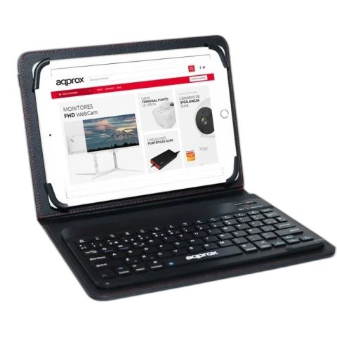 Funda Con Teclado Approx Para Tablets De 9.7"a 10.5" Bluetooth Color Negro Appipck06v2