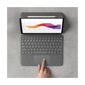 Teclado Funda Logitech Folio Ipad Oxford Grey Pro air P n  920-009964 2