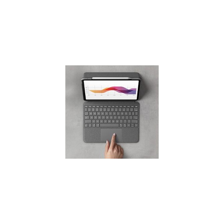 Teclado Funda Logitech Folio Ipad Oxford Grey Pro air P n  920-009964