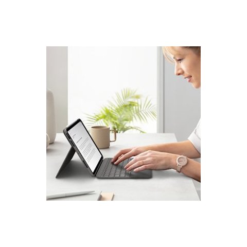 Teclado Funda Logitech Folio Ipad Oxford Grey Pro air P n  920-009964