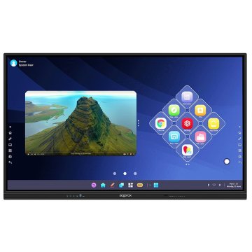Monitor 75" Tactil Hdmi Approx Apptsm75+ Interactivo Hasta 4 Dispositivos Screen Mirror Uhd 4k Android 11 Integrado Wifi Blue