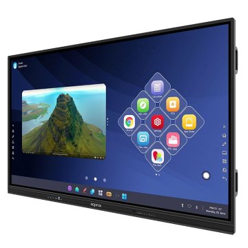 Monitor 75" Tactil Hdmi Approx Apptsm75+ Interactivo Hasta 4 Dispositivos Screen Mirror Uhd 4k Android 11 Integrado Wifi Blue 2