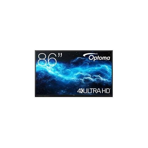 Pantalla Interactiva 86" Optoma 3862rk 4k Uhd 3840x2160 Direct Led Pantalla Tactil Altavoces 2x20w Vesa 800x400