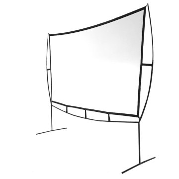 Pantalla Mural Portatil Approx 120" 273x158 Cm Marco Plegable De Hierro Proyeccion De Doble Cara Bolsa De Transporte 2