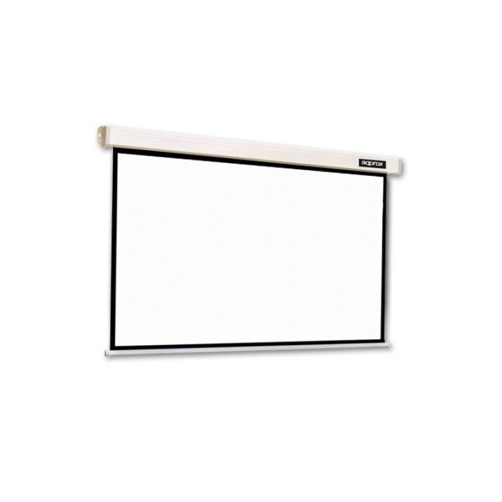 Pantalla Panoramica Mural Electrica Approx (105") 234x131cm Proyector Techo pared - Con Mando A Distancia - Tela Blanco Mate 