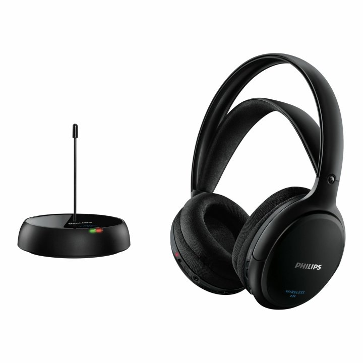 Auriculares Hi-fi Inalambricos Philips Shc5200 10 Base Con Conexión Jack 3.5mm Alcance 50m 2 Canales