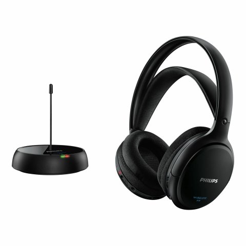 Auriculares Hi-fi Inalambricos Philips Shc5200 10 Base Con Conexión Jack 3.5mm Alcance 50m 2 Canales