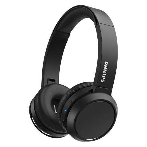 Headset Bluetooth Philips Tah4205bk 00 Bt 5.0 Carga Usb-c 32mm Micro Integrado Color Negro Plegables