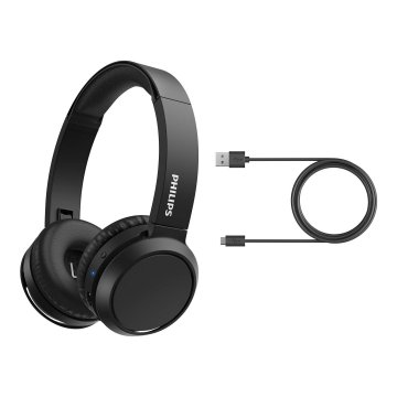 Headset Bluetooth Philips Tah4205bk 00 Bt 5.0 Carga Usb-c 32mm Micro Integrado Color Negro Plegables 2