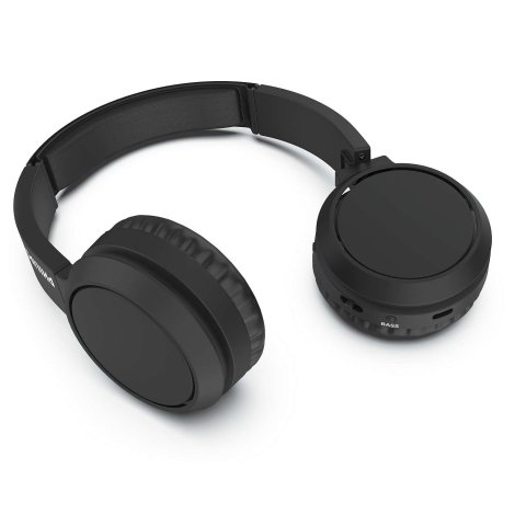 Headset Bluetooth Philips Tah4205bk 00 Bt 5.0 Carga Usb-c 32mm Micro Integrado Color Negro Plegables