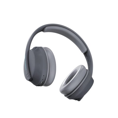 Headset Bluetooth Energy Sistem Hoshi Grey Eco 100% Reclicado - Gravity Bt 5.3 Drivers 40mm Diadema Ultraresistente Microfono