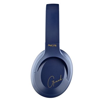 Headset Bluetooth Ngs Artica Greed Azul Con Microfono Bateria 300 Mah 40h Carga Usb-c 2