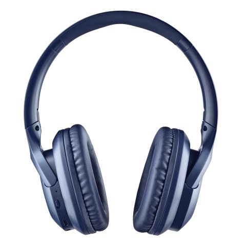 Headset Bluetooth Ngs Artica Greed Azul Con Microfono Bateria 300 Mah 40h Carga Usb-c