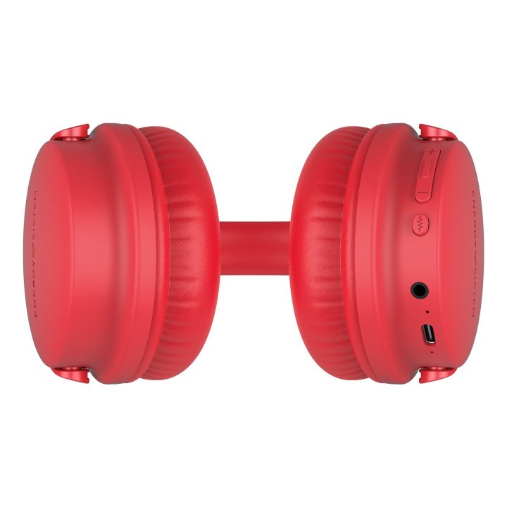 Headset Bluetooth Energy System Style 3 Plegables Bt 5.1 Deep Bass Bateria 25h Microfono Color Rojo