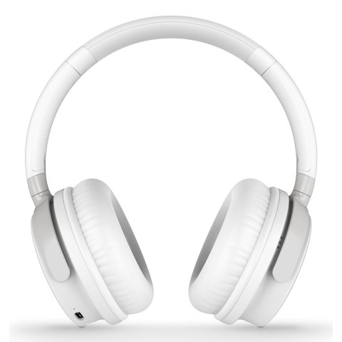 Headset Bluetooth Energy System Style 3 Plegables Bt 5.1 Deep Bass Bateria 25h Microfono Color Blanco