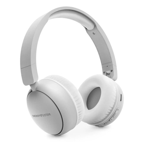 Headset Bluetooth Energy System Starlit Bt 5.3 Y Jack 3.5 Bateria 16h Microfono Radio Fm Microsd Color Blanco