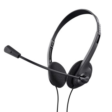 Headset Trust Primo Microfono Incorporado - Control De Volumen - Conector 3.5mm Negro 21665