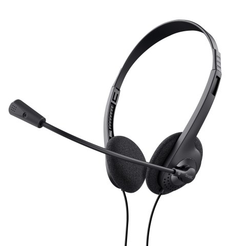 Headset Trust Primo Microfono Incorporado - Control De Volumen - Conector 3.5mm Negro 21665