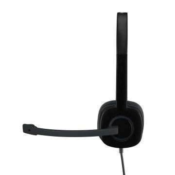 Headset Logitech Stereo H151 Microfono Control De Volumen Jack 3.5" P n 981-000589 2