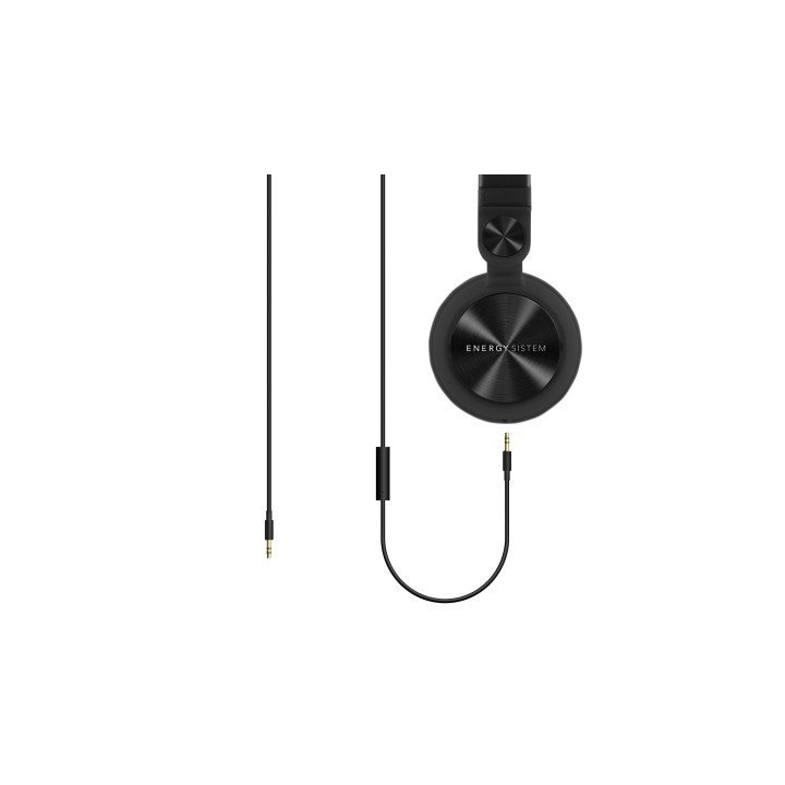 Headset Energy Sistem Dj2 Black Con Microfono , Cable Extraible 3.5mm Control Talk, Driver 40mm - Oferta_moving