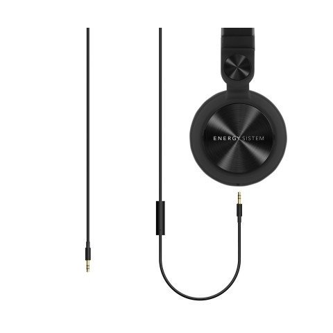 Headset Energy Sistem Dj2 Black Con Microfono , Cable Extraible 3.5mm Control Talk, Driver 40mm - Oferta_moving