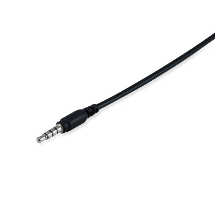 Headset Equip Life Conexion Jack 3.5mm Microfono Flexible Control De Volumen Y Mute Color Negro