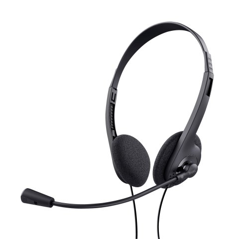 Headset Trust Basics Microfono Incorporado - Conector 3.5mm - Negro 24659