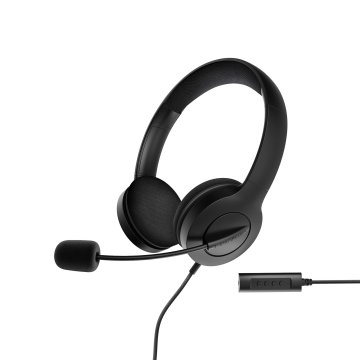 Headset Energy Sistem Office 3 Black Diadema Con Almoadilla Microfono Ajustable Jack 3.5mm Y Usb-a Control Devolumeno Silenci