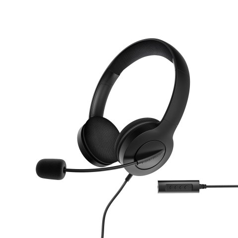 Headset Energy Sistem Office 3 Black Diadema Con Almoadilla Microfono Ajustable Jack 3.5mm Y Usb-a Control Devolumeno Silenci