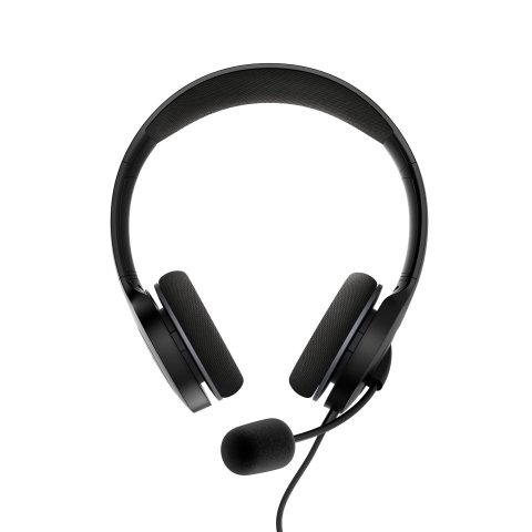 Headset Energy Sistem Office 3 Black Diadema Con Almoadilla Microfono Ajustable Jack 3.5mm Y Usb-a Control Devolumeno Silenci