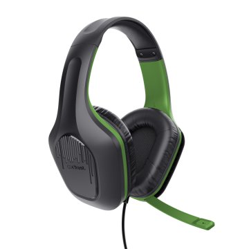 Headset Trust Gaming Gxt 415x Zirox Xbox Ligeros, Microfono Plegable, Negro verde 24994 2