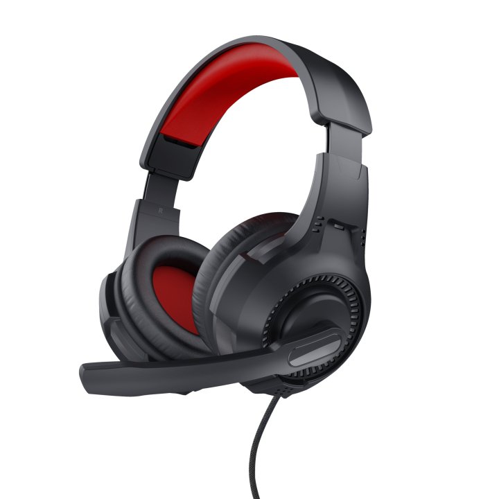 Headset Trust Gaming Basics 24785 Negro Microfono Plegable Cable 2m Jack 3.5mm Control Volumen