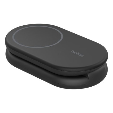 Base De Carga Inalambrica 2 En 1 Belkin Wiz028vfbk Magnetica Qi2 15w Plegable Negro 