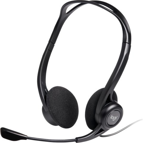 Headset Logitech Stereo Microfono Con Supresion De Ruido Usb Pc960m P n 981-000100