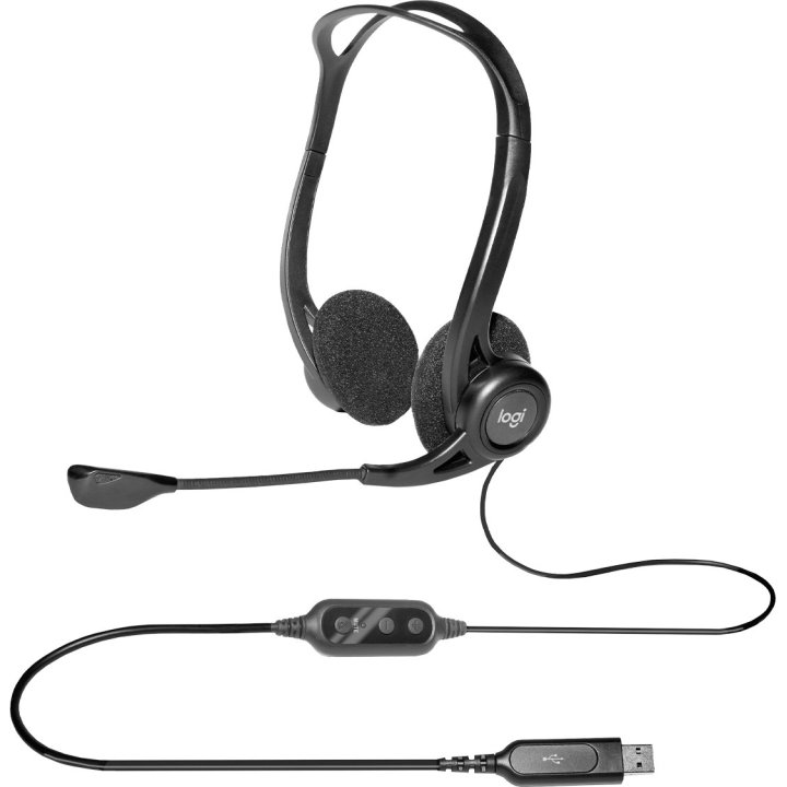 Headset Logitech Stereo Microfono Con Supresion De Ruido Usb Pc960m P n 981-000100