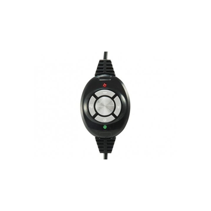 Headset Conceptronic Chatstar2u2r Usb Microfono Flexible Control De Volumen Color Negro   Rojo Cchatstaru2r