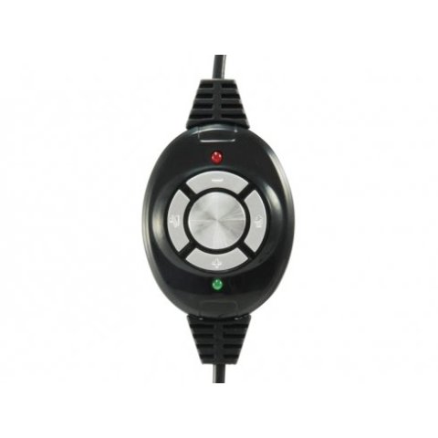 Headset Conceptronic Chatstar2u2r Usb Microfono Flexible Control De Volumen Color Negro   Rojo Cchatstaru2r