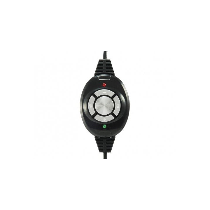 Headset Conceptronic Chatstar2u2b Usb Microfono Flexible Control De Volumen Color Negro blanco
