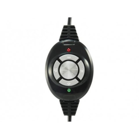 Headset Conceptronic Chatstar2u2b Usb Microfono Flexible Control De Volumen Color Negro blanco